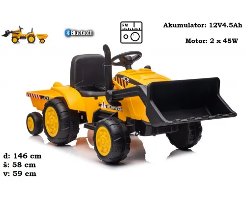 Otroški traktor bager S617