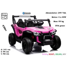 4x4 Buggy S618 na akumulator 24V7Ah (roza, rdeč, zelen ali siv) 4x4 Buggy S618 na akumulator 24V7Ah (roza, rdeč, zelen ali siv)