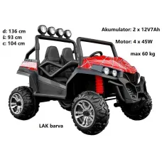 Otroški Buggy Spider 4x4 (LAK rdeč) Otroški Buggy Spider 4x4 (LAK rdeč)