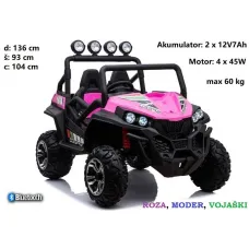 Otroški Buggy Spider 4x4 (moder, roza, vojaški) S2588 Otroški Buggy Spider 4x4 (moder, roza, vojaški) S2588