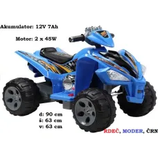 Otroški štirikolesnik na akumulator 12V7Ah; max 30 kg