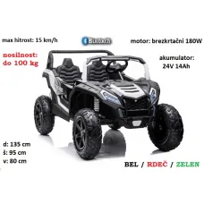 Otroški Buggy na akumulator STRONG A032 - TOP izbira (24V14Ah) bel, rdeč, zelen Otroški Buggy na akumulator STRONG A032 - TOP izbira (24V14Ah) bel, rdeč, zelen