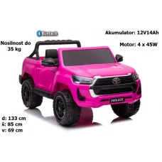 Toyota Hilux 4X4, 12V14Ah, Bluetooth, FM radio (BEL, ČRN, ROZA)