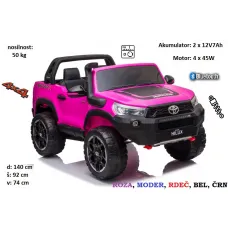 Toyota Hilux XL 4X4; max 50 kg; 12V 14Ah (bel, črn, moder, rdeč, roza) DK-HL850