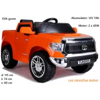 Toyota Tundra jj2125 12V (LAK oranžna barva) AKCIJA Toyota Tundra jj2125 12V (LAK oranžna barva) AKCIJA
