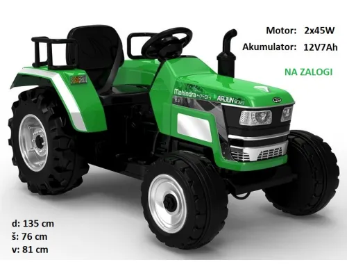 Otroski traktor na akumulator HL2788 zelen