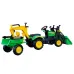Traktor bager na pedala s prikolico in žlico Benson