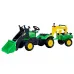 Traktor bager na pedala s prikolico in žlico Benson