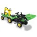 Traktor bager na pedala s prikolico in žlico Benson