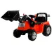 Otroški traktor / bager (rdeč)