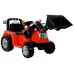 Otroški traktor / bager (rdeč)