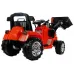 Otroški traktor / bager (rdeč)