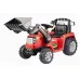 Otroški traktor / bager (rdeč)