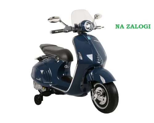 Otroški motor na akumulator Skuter Vespa GTS 300 12V (moder)