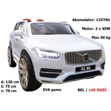 Otroški električni avto VOLVO XC90 (LAK MODER, ČRN, SREBRN)