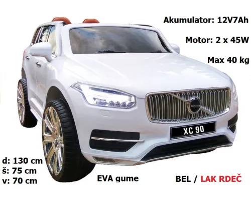 Otroški električni avto VOLVO XC90 (LAK RDEČ, MODER, ČRN, SREBRN) Otroški električni avto VOLVO XC90 (LAK RDEČ, MODER, ČRN, SREBRN)