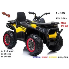 Otroški štirikolesnik na akumulator XMX607, 4x4, max 50 kg - AKCIJA