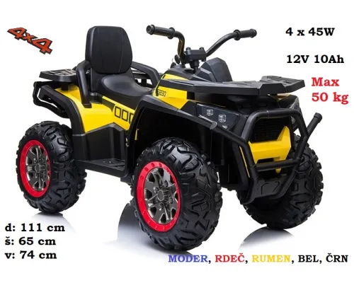 Otroški štirikolesnik na akumulator XMX607 4x4