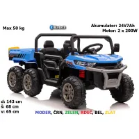 Otroški avto na akumulator XMX623B 24V7Ah