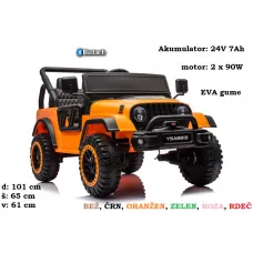 Otroški jeep YSA8813 24V (oranžen, zelen, črn, bež, rdeč, roza)