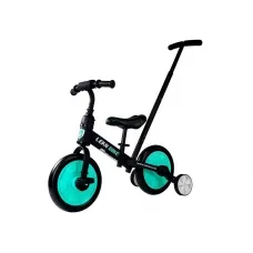 Otroški tricikel in poganjalec 3v1 črno-mint LEAN Trike