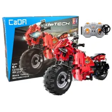 Daljinsko voden RC avto cada building blocks motorcycle 2 4g 484 pcs 9209