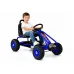 Otroški gokart na pedala G201 rumeni z zaščiteno verigo