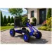 Otroški gokart na pedala G201 rumeni z zaščiteno verigo