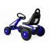 Otroški gokart na pedala G201 rumeni z zaščiteno verigo