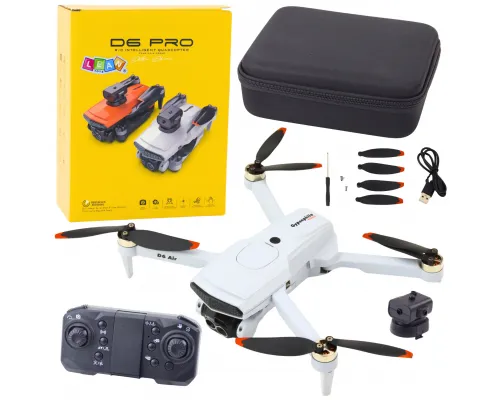 Daljinsko voden RC dron d6 pro kamera LED sivi 23092
