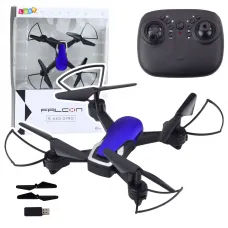 Daljinsko voden RC dron 6 osni z žiroskopom LED 360 vrtenje modri 23087