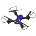 Daljinsko voden RC dron Falcon s 6-osnim žiroskopom, LED lučmi in samodejnim povratkom - Modri
