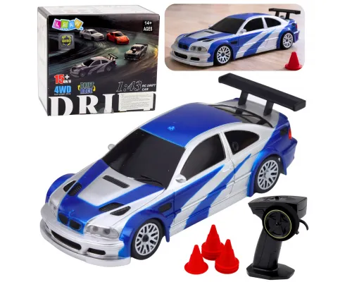 Daljinsko voden RC drift avto e46 drift sports cones 15 km h 1 43 28021
