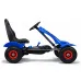 Otroški gokart na pedala F618 modri z napihljivimi kolesi