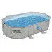 Ovalni montažni bazen Bestway 56946 Power Steel Swim Vista 427 x 250 x 100 cm s črpalko in okenci