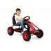 Otroški gokart na pedala G201 rdeči z zaščiteno verigo