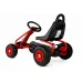 Otroški gokart na pedala G201 rdeči z zaščiteno verigo