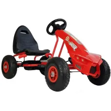 Otroški gokart na pedala A-18 rdeči z gumi kolesi