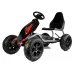 Veliki otroški gokart na pedala B012 črni z napihljivimi kolesi