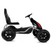 Veliki otroški gokart na pedala B012 črni z napihljivimi kolesi