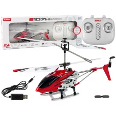 Daljinsko voden RC helikopter Syma s107h 2 4g rdeči 12649