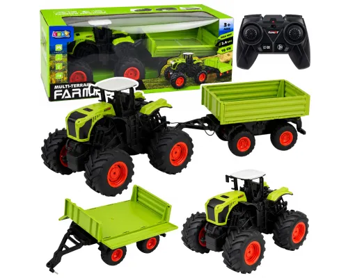 Daljinsko voden RC traktor visoka kmetijska prikolica prekucnik 1 16 29746
