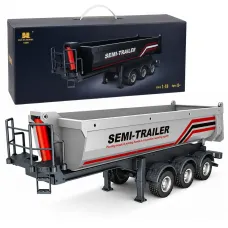 Daljinsko voden RC avto huina 1509 1 18 scale kovinski dump trailer srebrni 32333