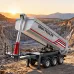 Daljinsko voden RC avto huina 1509 1 18 scale kovinski dump trailer srebrni 32333