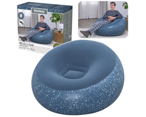 Napihljivi udobni fotelj moder Inflate A Chair Bestway 75154