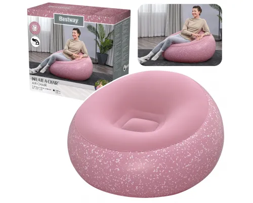 Napihljivi udobni fotelj roza Inflate A Chair Bestway 75155