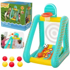 Napihljiva vrtna igra 3v1 košarkarski set Bestway 52813