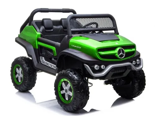 Otroški avto na akumulator Mercedes Unimog XL DVOSED 4x4 (zelen)