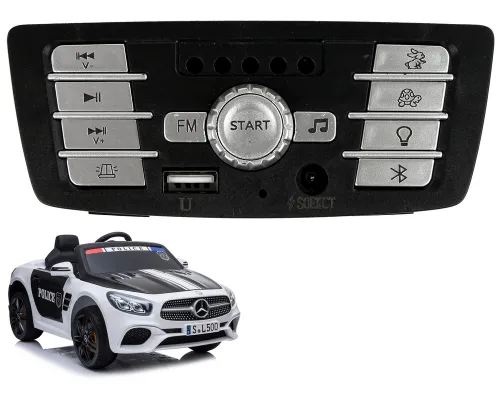 Glasbeni modul za policijski otroški Mercedes SL500