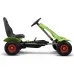 Otroški gokart na pedala F618 zeleni z napihljivimi kolesi